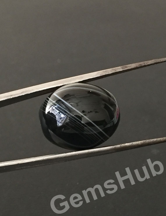 Natural Certified Sulemani Black Hakik Stone, 17.10 ct